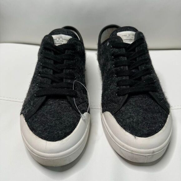 Rag & Bone Mens Sneakers EU 41 US 8 Standard Issue Wool Dark Grey Lace-Up Shoes - Picture 2 of 12